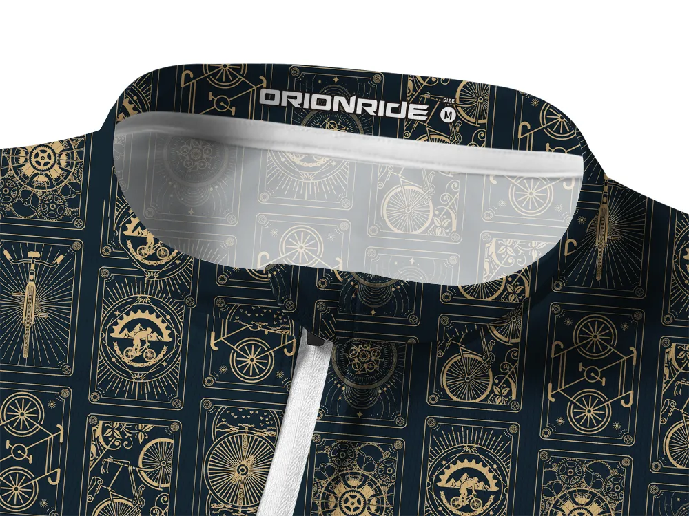 Orionride Bicycle Cards Long Sleeve Half Zipper Mountain Bike Jersey sold by Orionride product image thumbnail 3