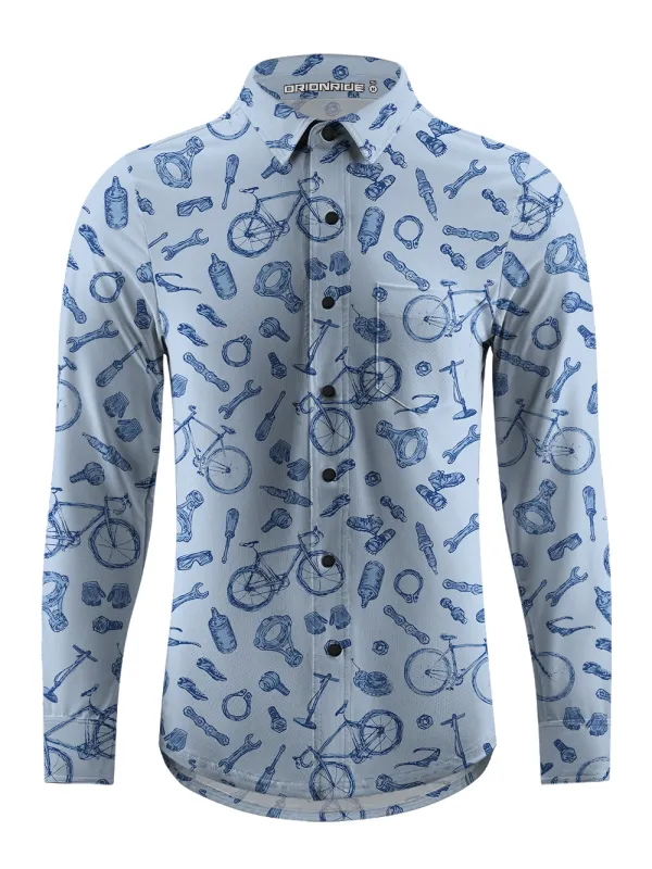 Orionride Essential Equipment Men's Stretchy Breathable Long Sleeve Gravel Shirt sold by Orionride