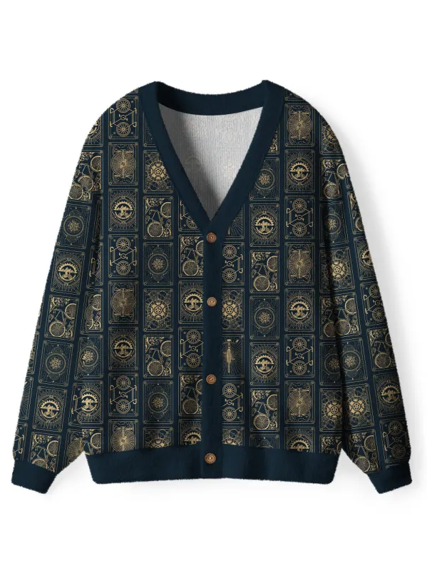 Orionride Bicycle Cards Men's Cardigan Knit Sweaters sold by Orionride