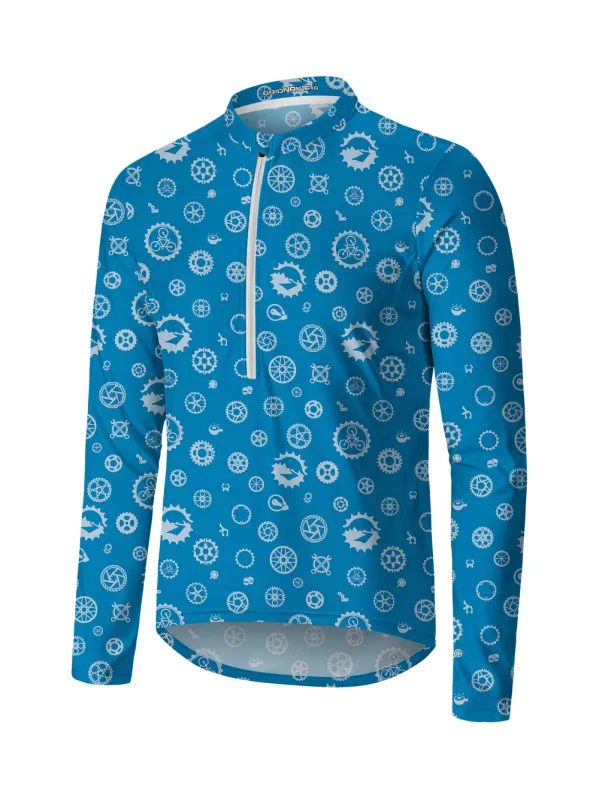 Orionride Gear World Long Sleeve Half Zipper Mountain Bike Jersey sold by Orionride