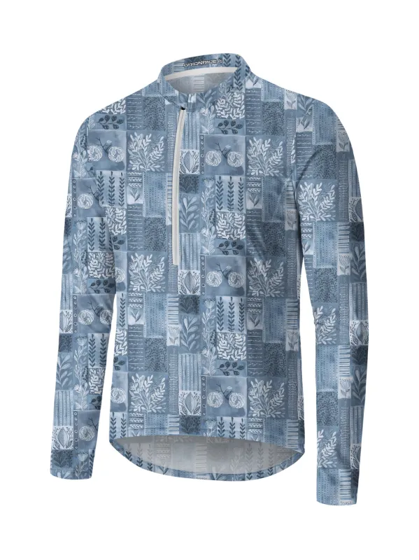 Orionride Bicycle Jigsaw Puzzle Long Sleeve Half Zipper Mountain Bike Jersey sold by Orionride