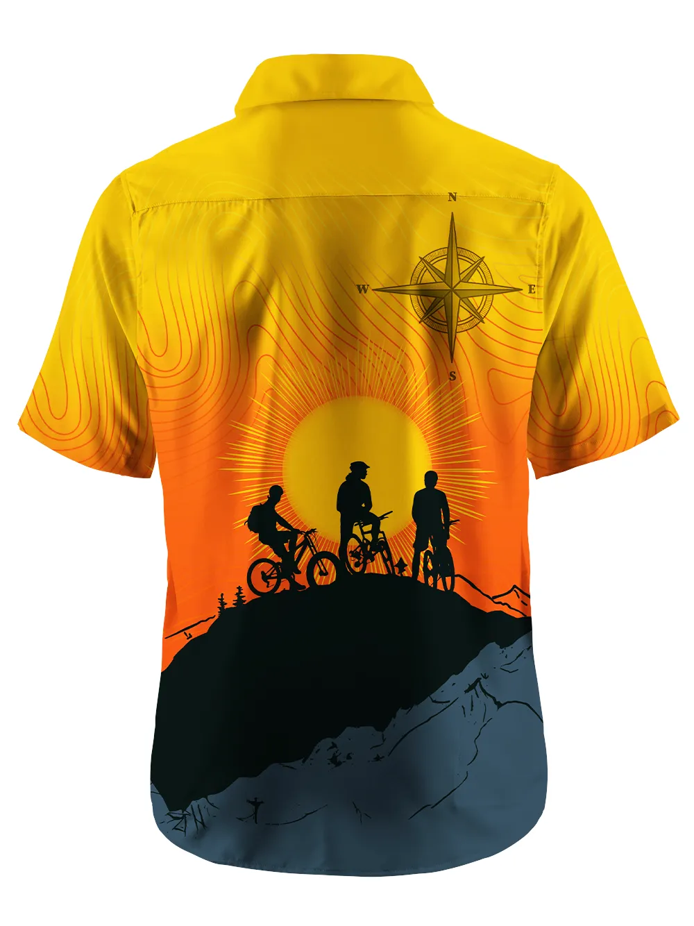Orionride Sunrise Adventure Zipper Pockets Ultra Lightweight Short Sleeves Gravel Shirt sold by Orionride product image thumbnail 4