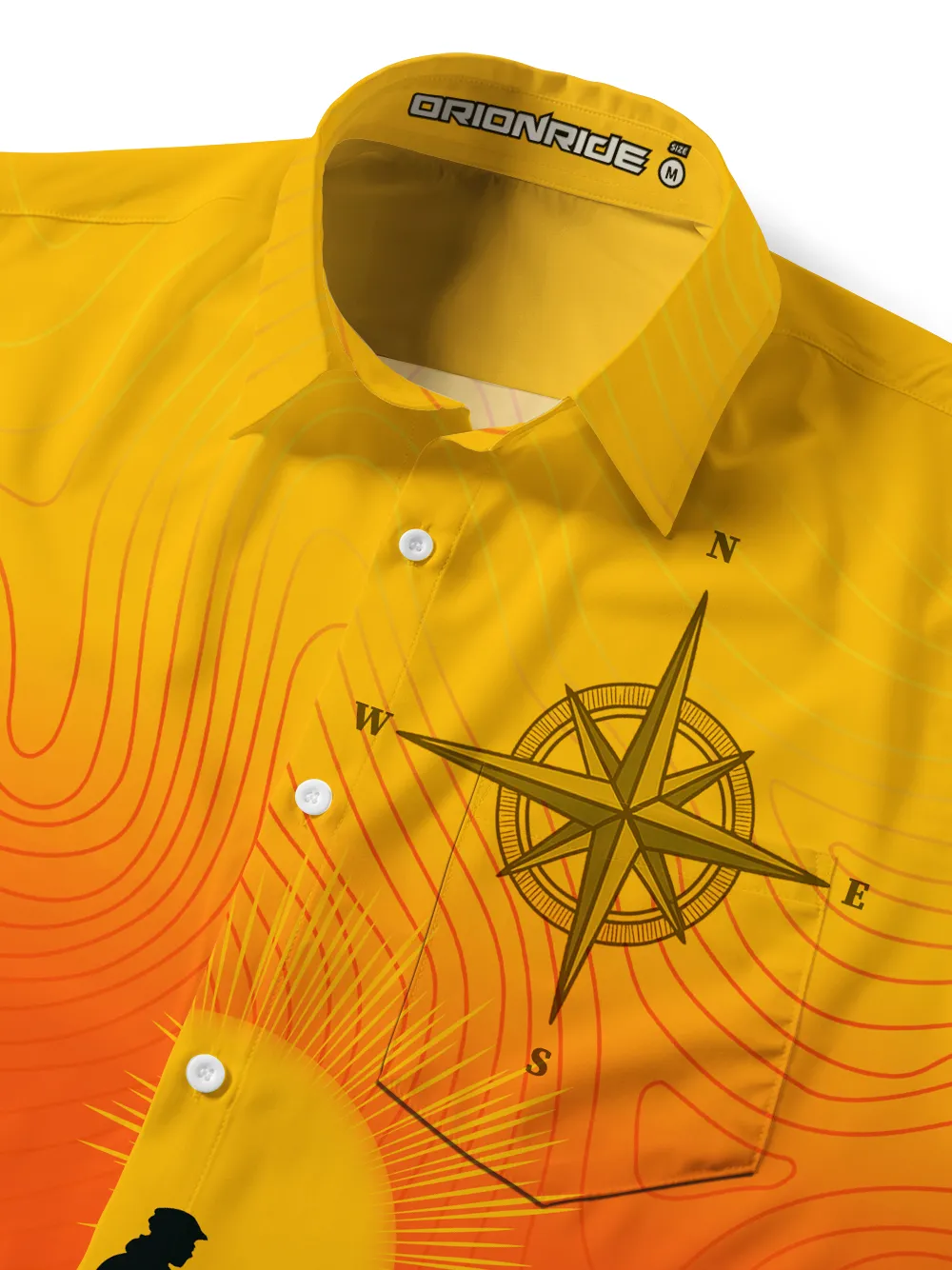 Orionride Sunrise Adventure Zipper Pockets Ultra Lightweight Short Sleeves Gravel Shirt sold by Orionride product image thumbnail 5
