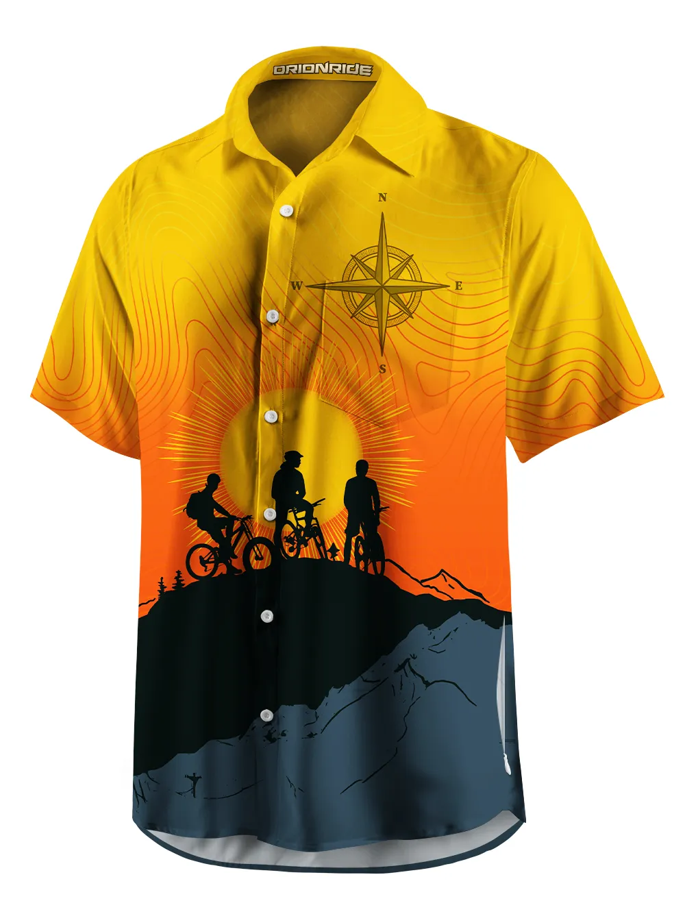 Orionride Sunrise Adventure Zipper Pockets Ultra Lightweight Short Sleeves Gravel Shirt sold by Orionride product image thumbnail 3