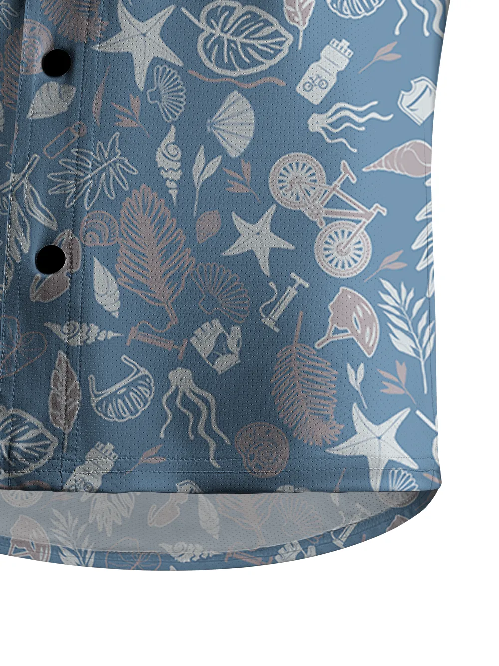 Orionride Underwater World Men's Stretchy Breathable Long Sleeve Gravel Shirt sold by Orionride product image thumbnail 4