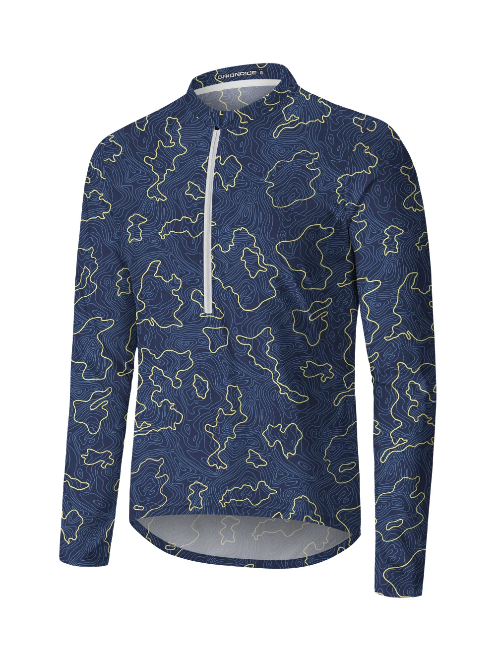 Orionride Contour Tiling Long Sleeve Half Zipper Mountain Bike Jersey sold by Orionride