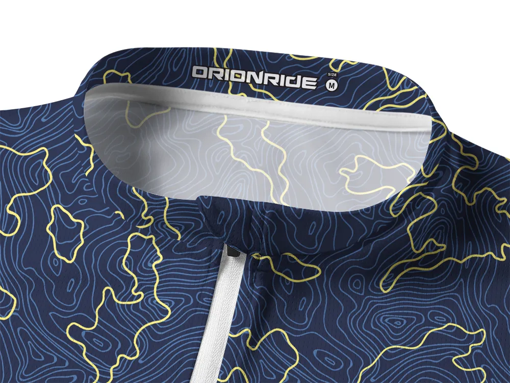 Orionride Contour Tiling Long Sleeve Half Zipper Mountain Bike Jersey sold by Orionride product image thumbnail 3