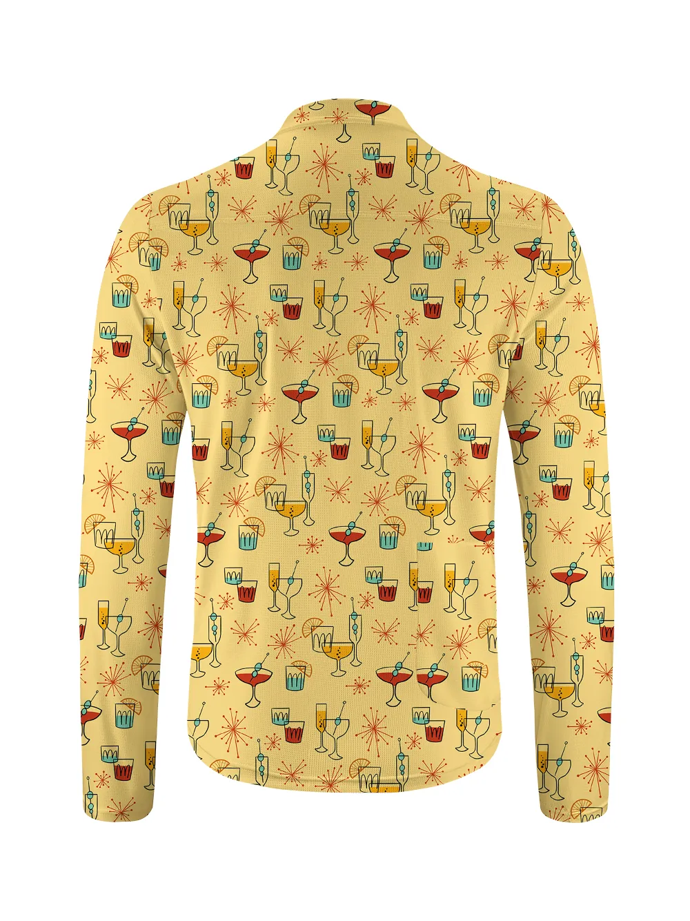 Orionride Wine Glass Fireworks Long Sleeve Half Zipper Mountain Bike Jersey sold by Orionride product image thumbnail 2