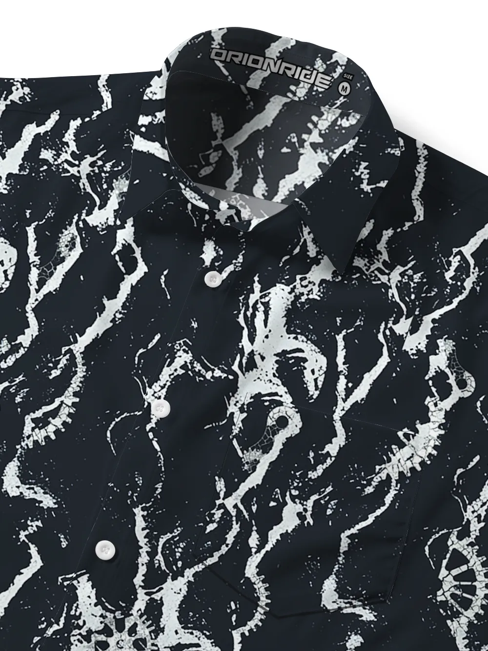 Orionride Marble Stripes Zipper Pockets Ultra Lightweight Short Sleeves Gravel Shirt sold by Orionride product image thumbnail 5