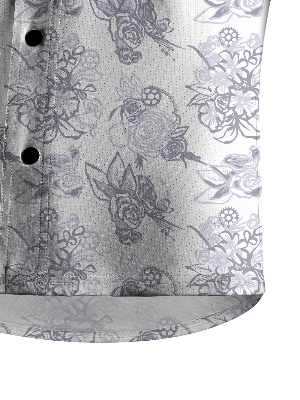 Orionride Simple Rose Men's Stretchy Breathable Long Sleeve Gravel Shirt sold by Orionride product image thumbnail 4