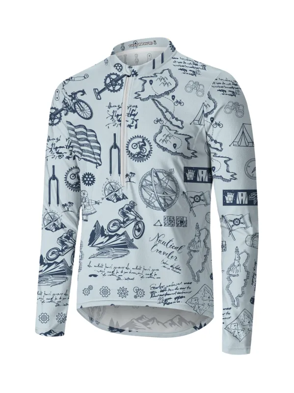 Orionride Go Travel Long Sleeve Half Zipper Mountain Bike Jersey sold by Orionride