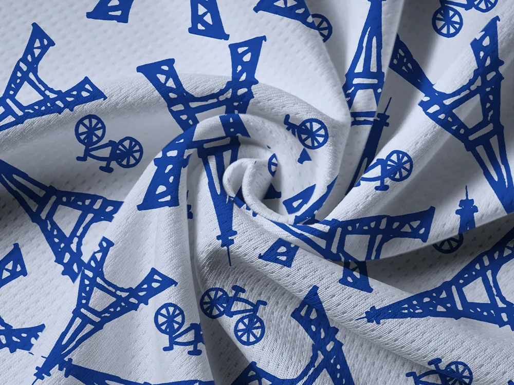 Orionride Eiffel Tower Long Sleeve Half Zipper Mountain Bike Jersey sold by Orionride product image thumbnail 5