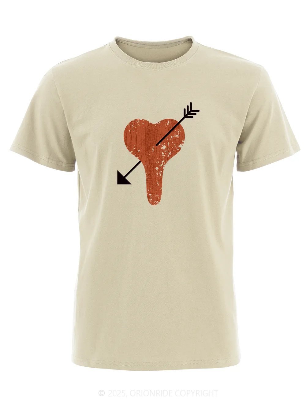 Orionride Heart-Shaped Seat Cushion Short Sleeves Bike T-Shirt sold by Orionride product image thumbnail 2