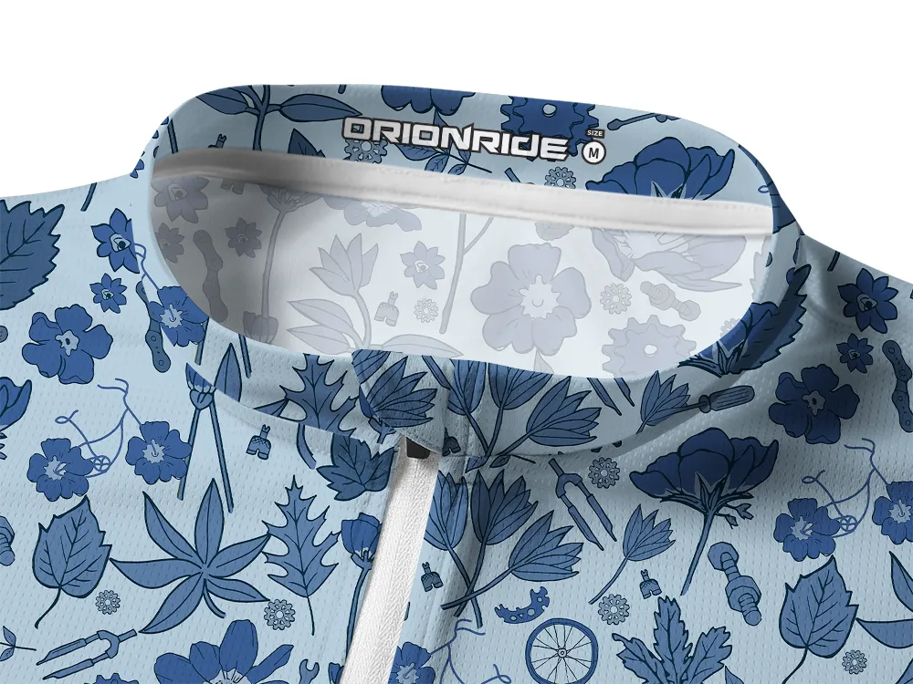 Orionride Garden Path Long Sleeve Half Zipper Mountain Bike Jersey sold by Orionride product image thumbnail 3