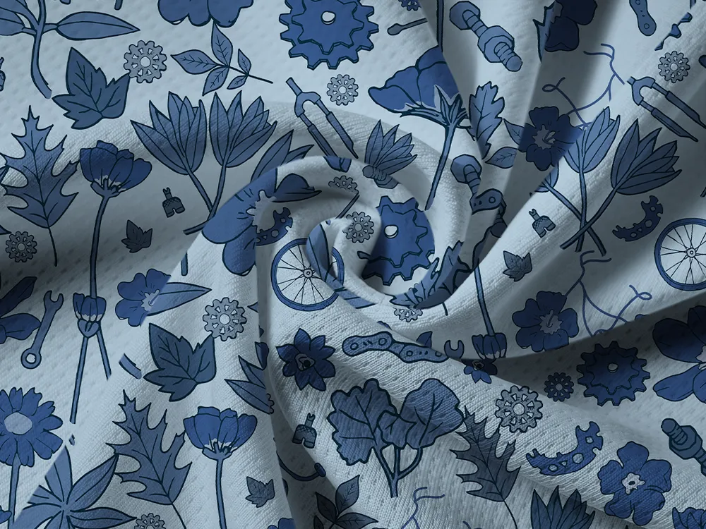 Orionride Garden Path Long Sleeve Half Zipper Mountain Bike Jersey sold by Orionride product image thumbnail 5