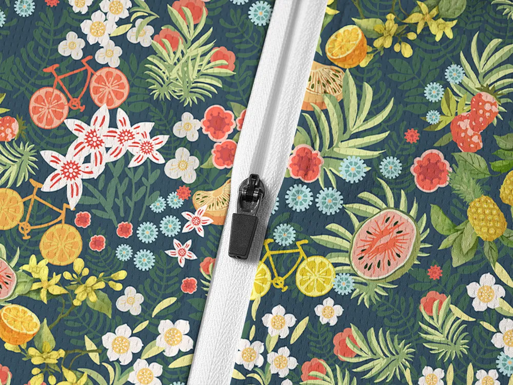 Orionride Juicy Fruit Long Sleeve Half Zipper Mountain Bike Jersey sold by Orionride product image thumbnail 4