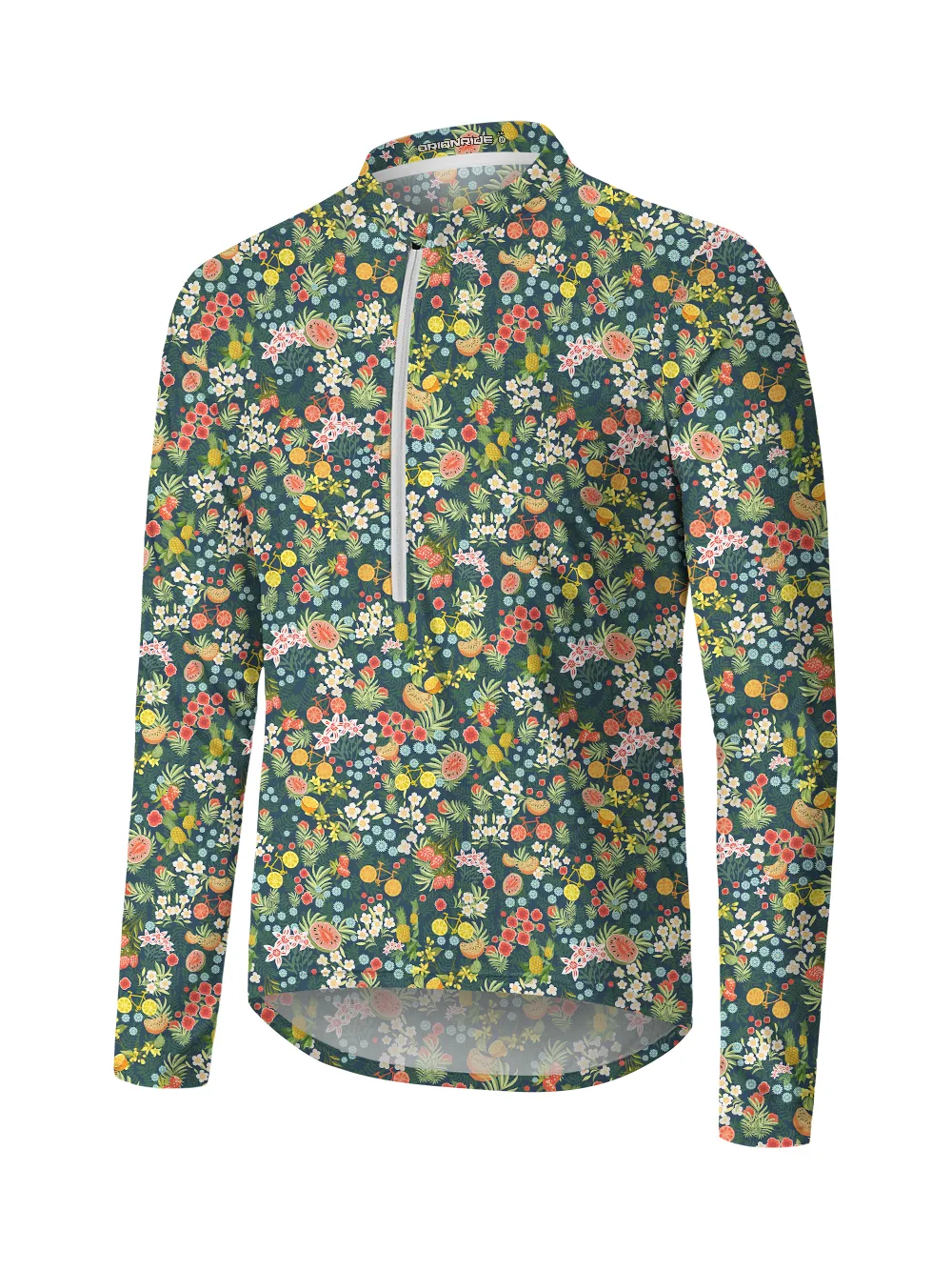 Orionride Juicy Fruit Long Sleeve Half Zipper Mountain Bike Jersey sold by Orionride