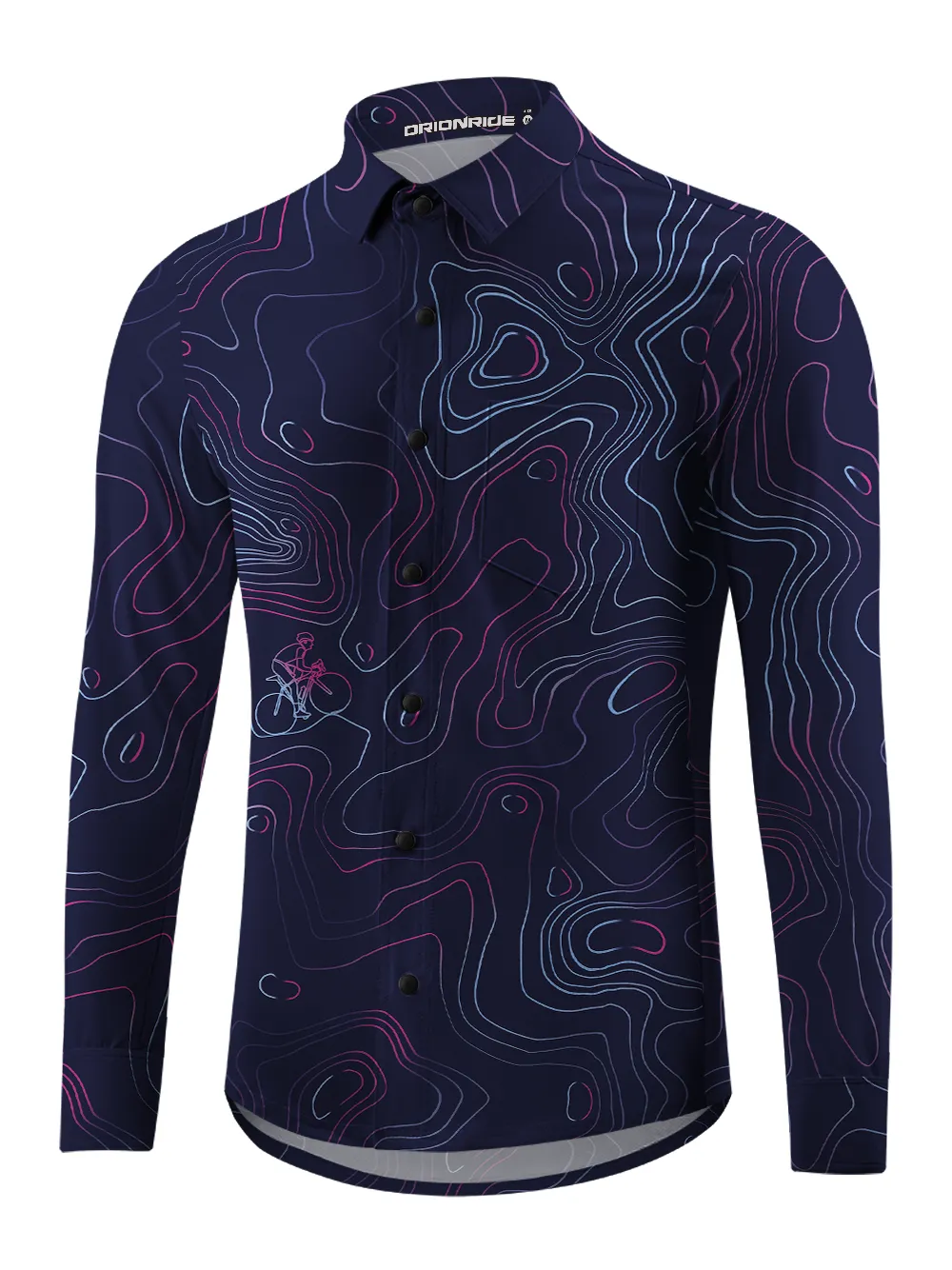 Orionride Contour Ride Men's Stretchy Breathable Long Sleeve Gravel Shirt sold by Orionride product image thumbnail 2