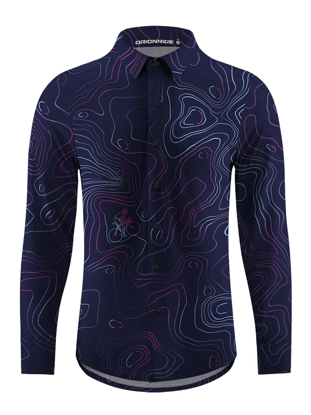 Orionride Contour Ride Men's Stretchy Breathable Long Sleeve Gravel Shirt sold by Orionride