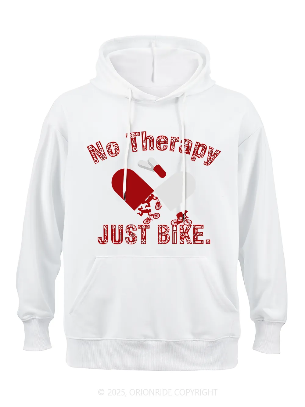Orionride No Therapy Just Bike Classic Hoodie sold by Orionride product image thumbnail 4