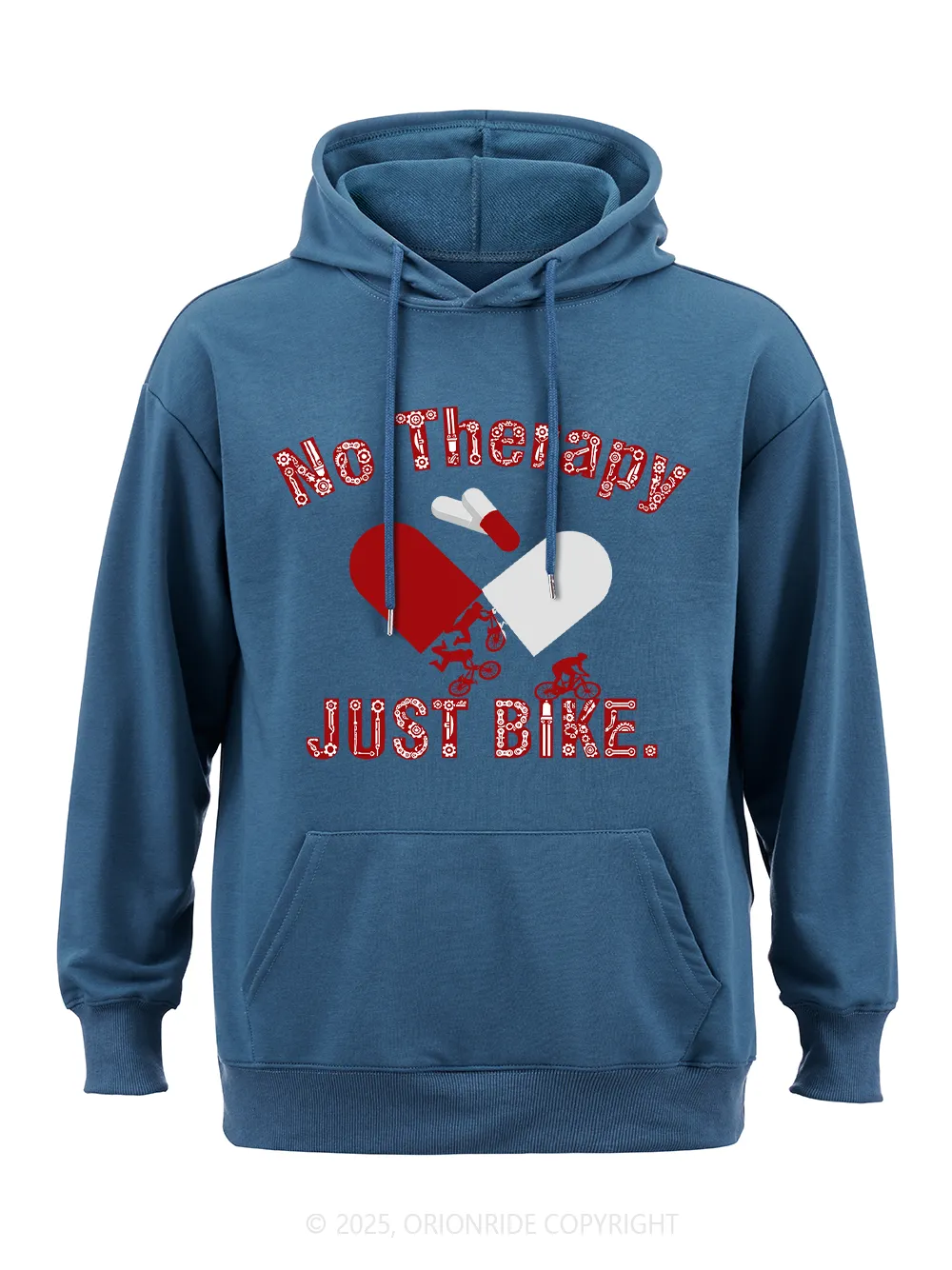 Orionride No Therapy Just Bike Classic Hoodie sold by Orionride product image thumbnail 2