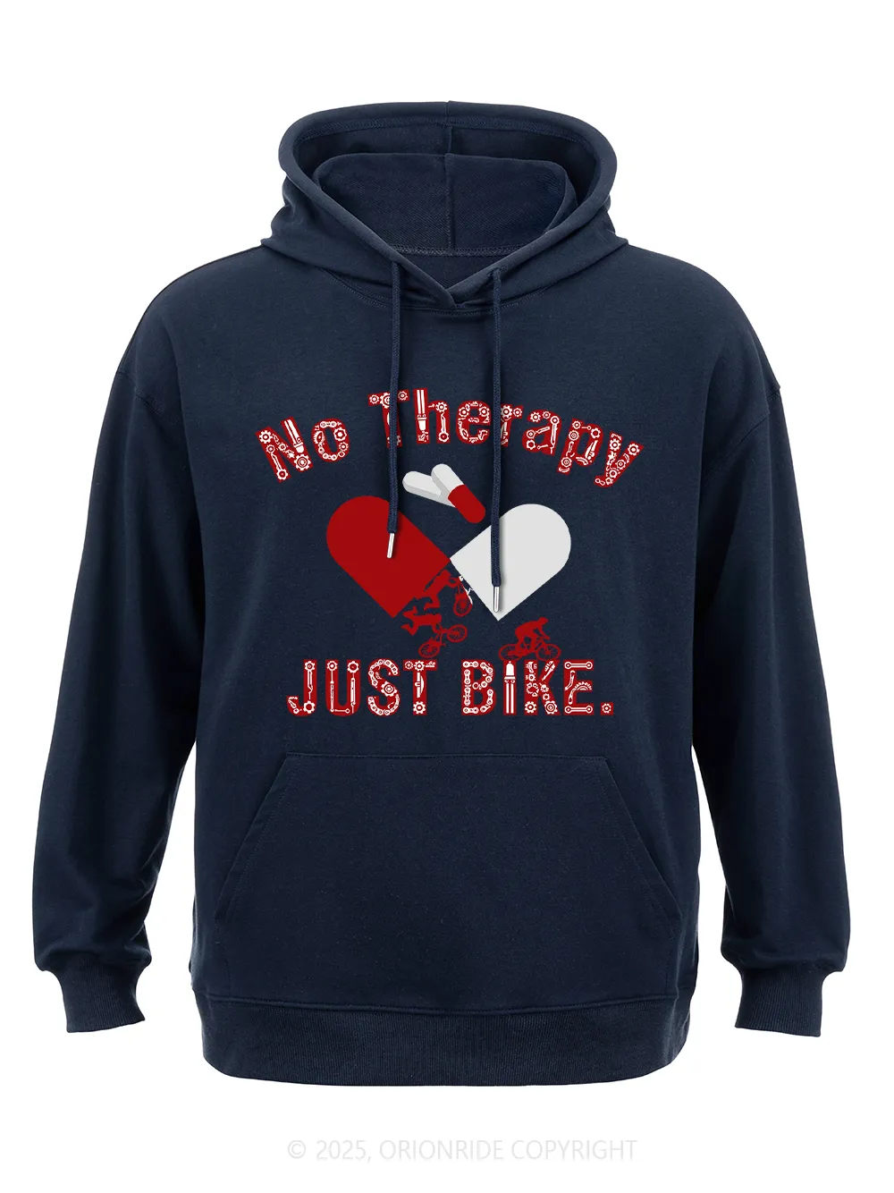 Orionride No Therapy Just Bike Classic Hoodie sold by Orionride