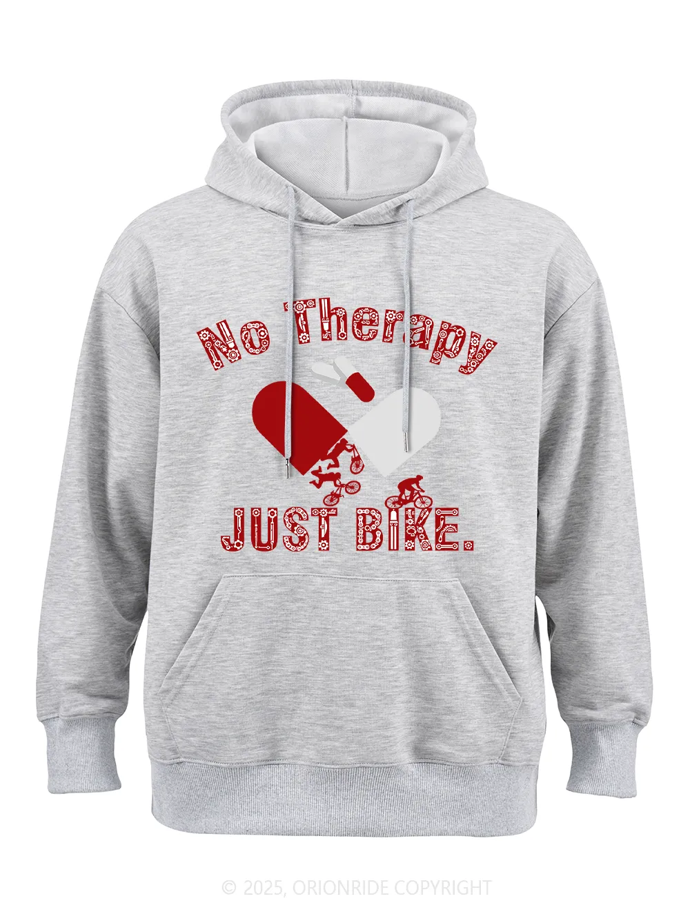Orionride No Therapy Just Bike Classic Hoodie sold by Orionride product image thumbnail 5