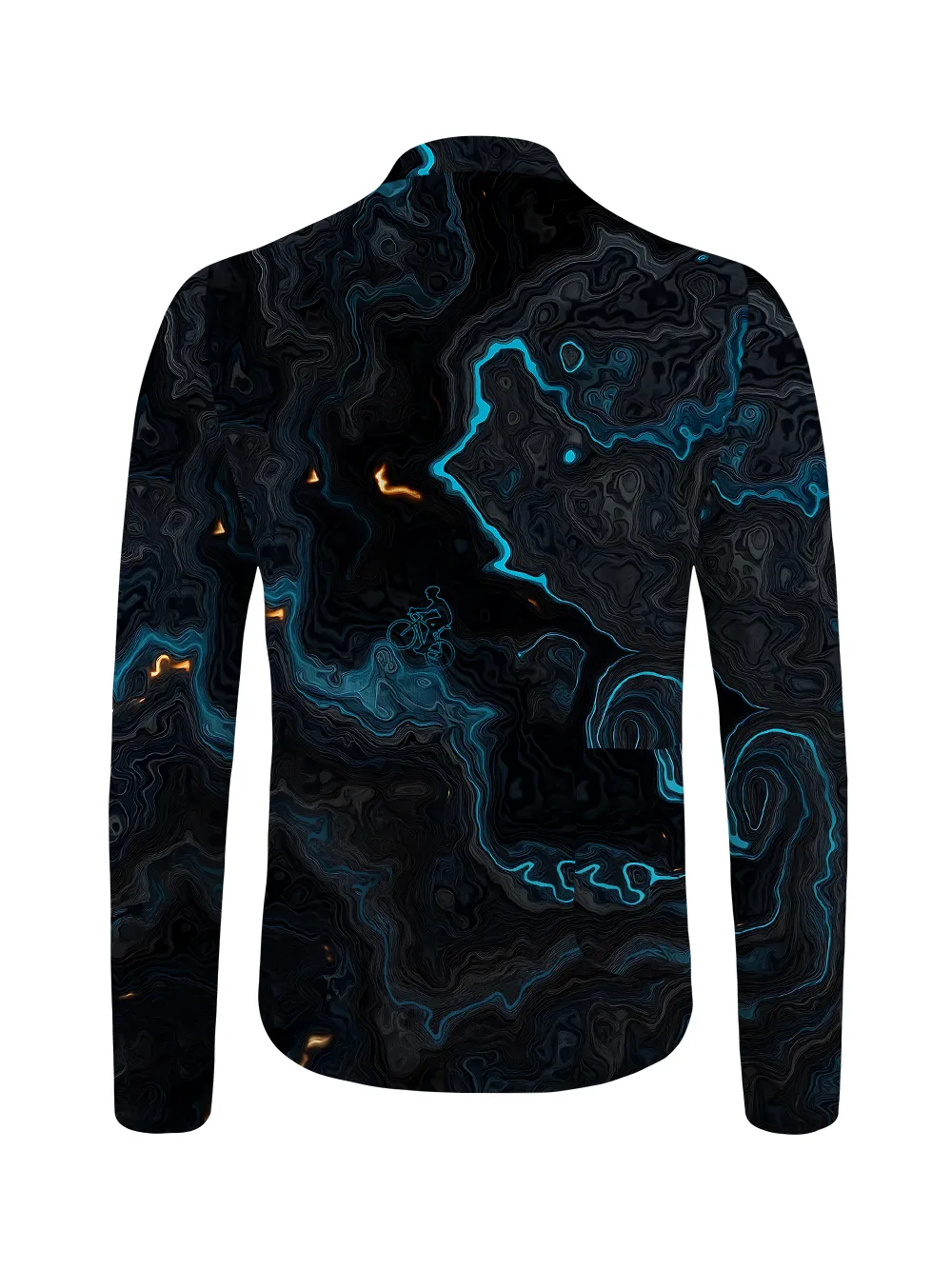 Orionride Luminous Terrain Map Long Sleeve Half Zipper Mountain Bike Jersey sold by Orionride product image thumbnail 2