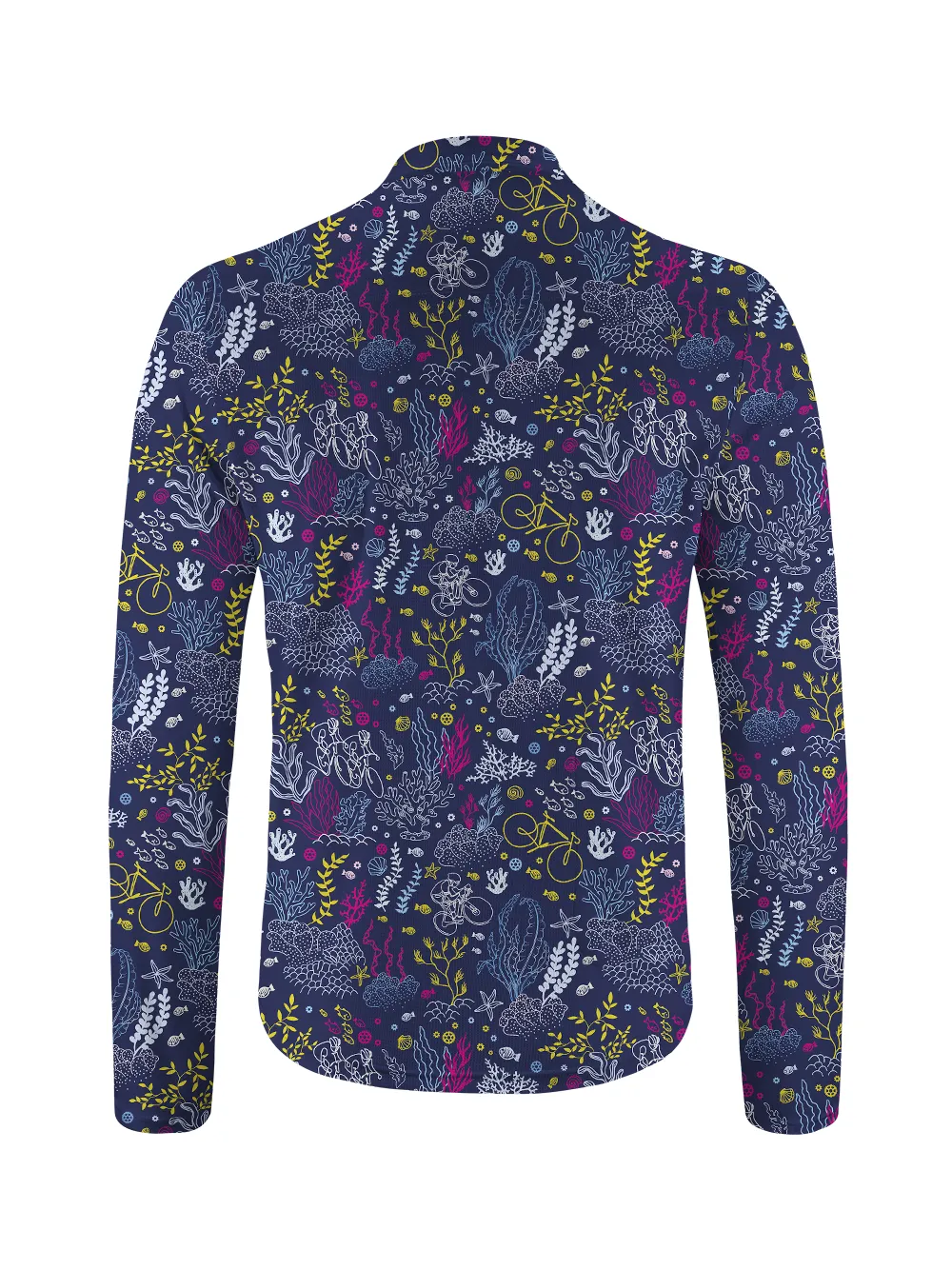 Orionride Coral Bike Long Sleeve Half Zipper Mountain Bike Jersey sold by Orionride product image thumbnail 2