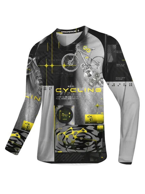 Orionride Pedal Harder Long Sleeve Downhill Jersey sold by Orionride