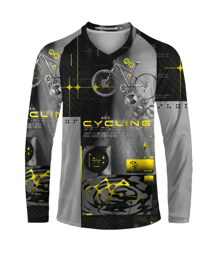 Orionride Pedal Harder Long Sleeve Downhill Jersey sold by Orionride product image thumbnail 4