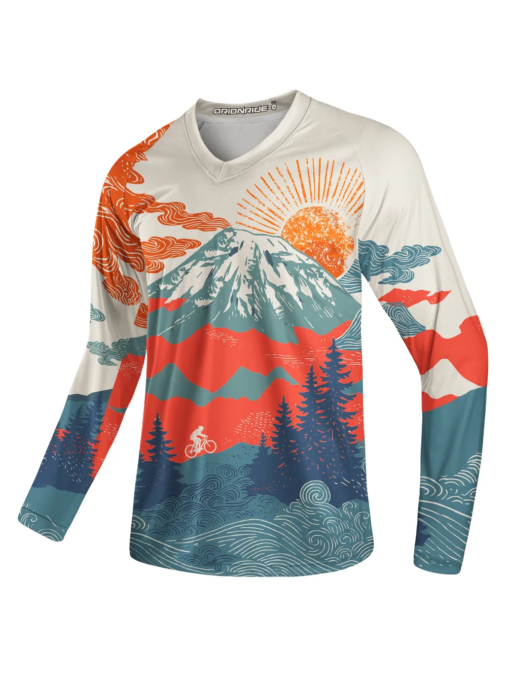 Orionride Sunset Scenery Long Sleeve Downhill Jersey sold by Orionride