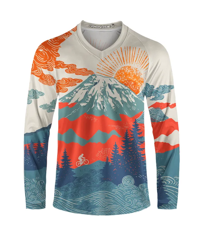Orionride Sunset Scenery Long Sleeve Downhill Jersey sold by Orionride product image thumbnail 3