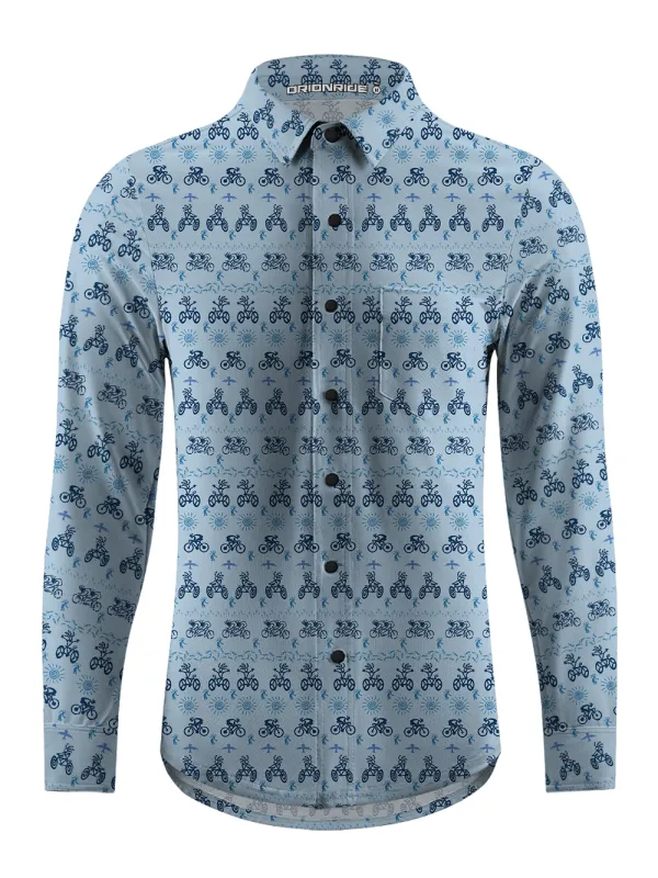 Orionride Vitality Feast Men's Stretchy Breathable Long Sleeve Gravel Shirt sold by Orionride