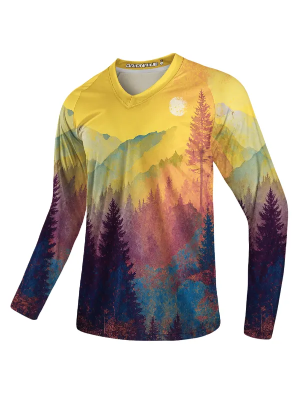 Orionride Secluded Mountain Forest Long Sleeve Downhill Jersey sold by Orionride