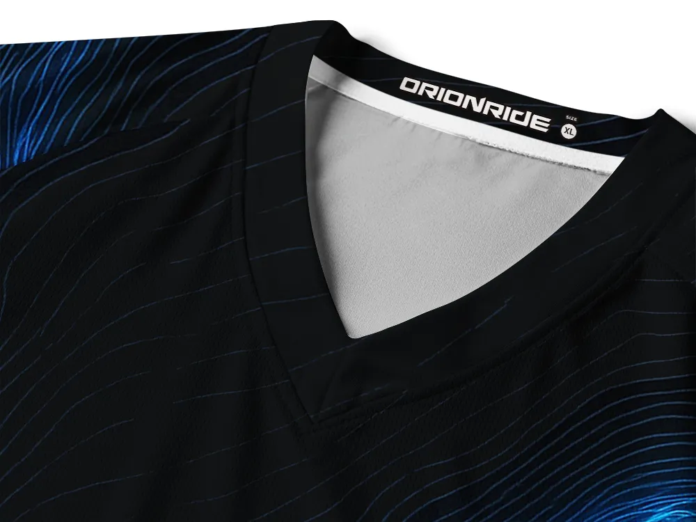 Orionride Neon Contour Lines Long Sleeve Downhill Jersey sold by Orionride product image thumbnail 4
