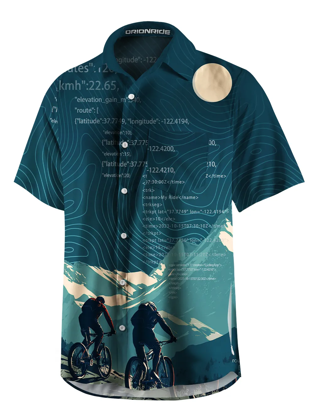 Orionride Travel Together Zipper Pockets Ultra Lightweight Short Sleeves Gravel Shirt sold by Orionride product image thumbnail 3