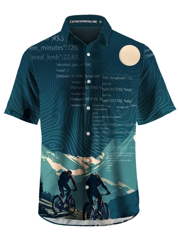 Orionride Travel Together Zipper Pockets Ultra Lightweight Short Sleeves Gravel Shirt sold by Orionride