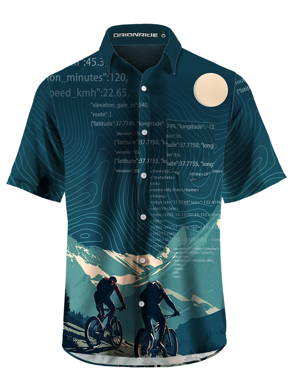 Orionride Travel Together Zipper Pockets Ultra Lightweight Short Sleeves Gravel Shirt sold by Orionride