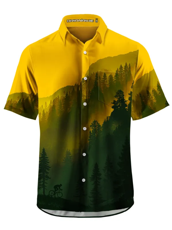 Orionride Noon Forest Zipper Pockets Ultra Lightweight Short Sleeves Gravel Shirt sold by Orionride
