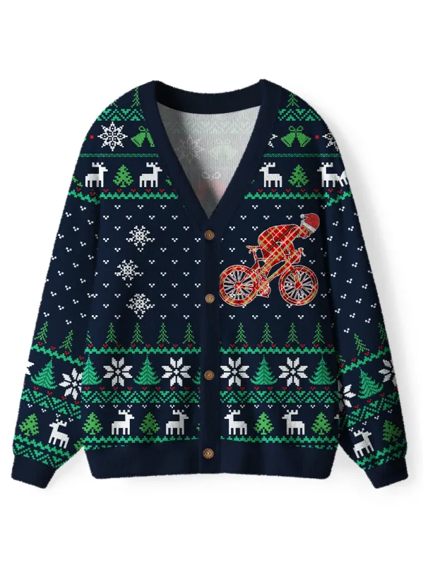 Orionride Santa's Ride Men's Cardigan Knit Sweaters sold by Orionride