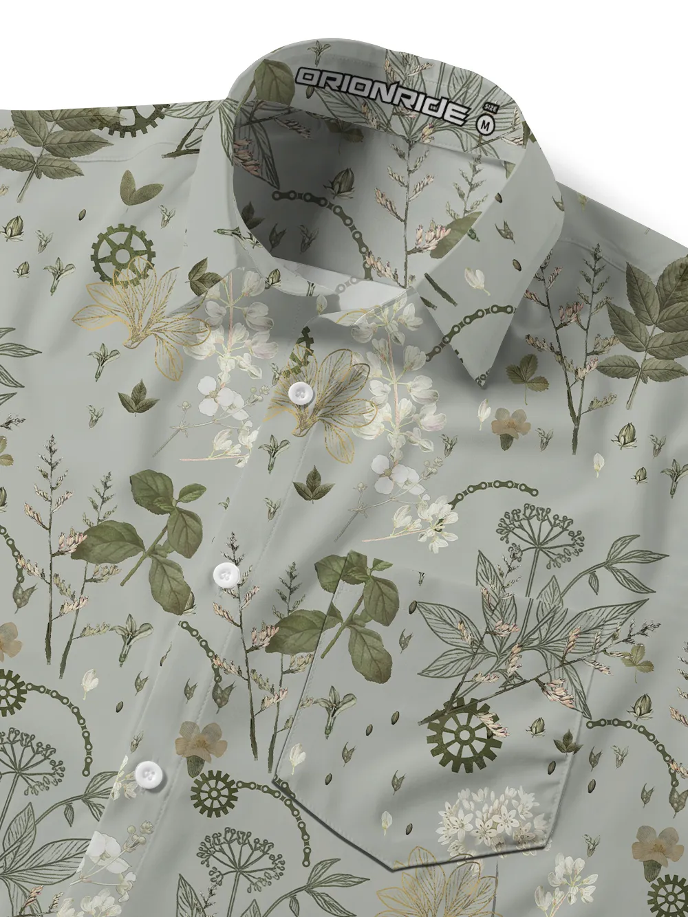 Orionride Withered Leaves Zipper Pockets Ultra Lightweight Short Sleeves Gravel Shirt sold by Orionride product image thumbnail 5