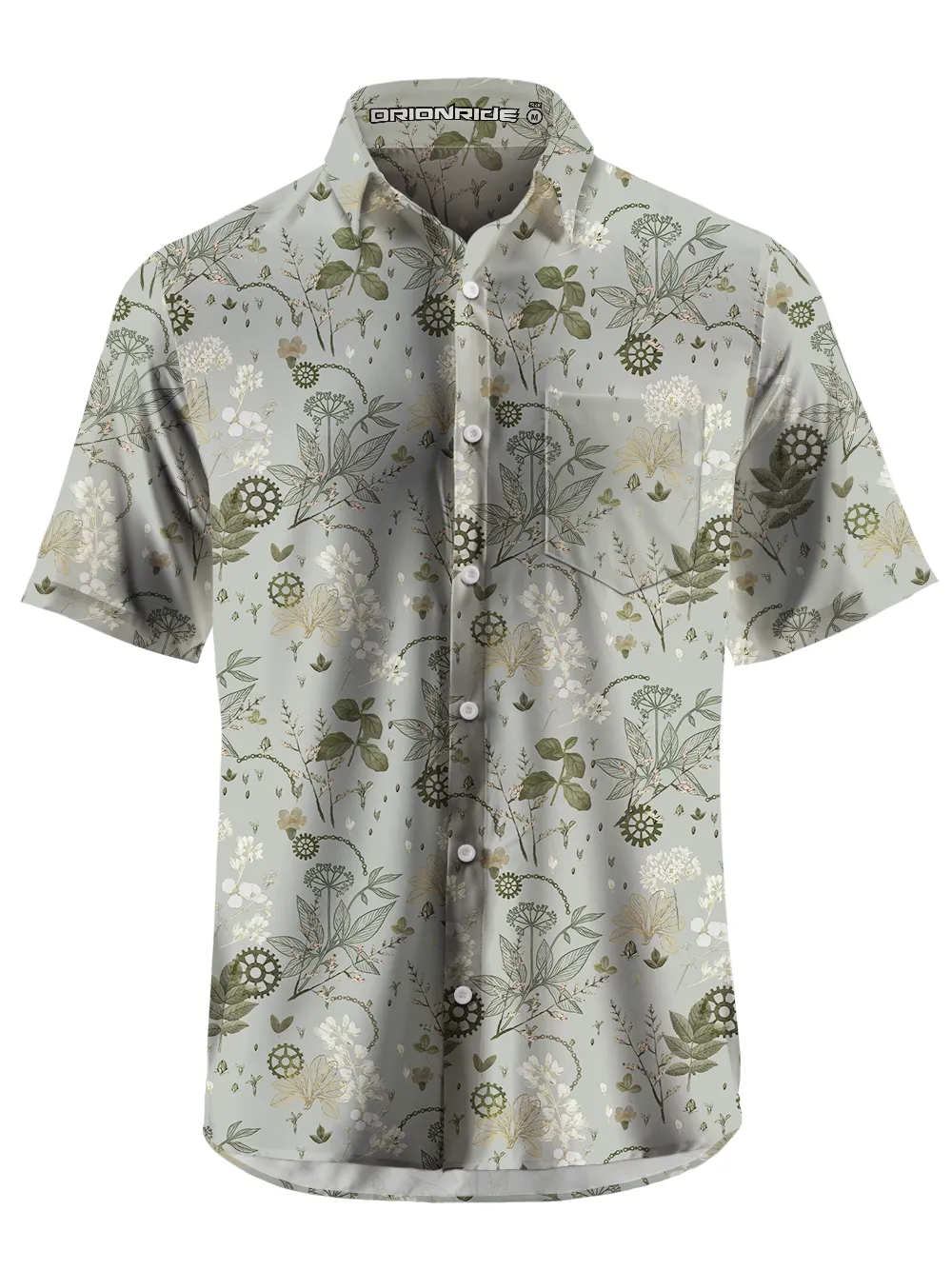Orionride Withered Leaves Zipper Pockets Ultra Lightweight Short Sleeves Gravel Shirt sold by Orionride