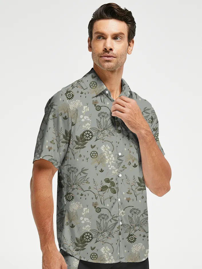 Orionride Withered Leaves Zipper Pockets Ultra Lightweight Short Sleeves Gravel Shirt sold by Orionride product image thumbnail 2