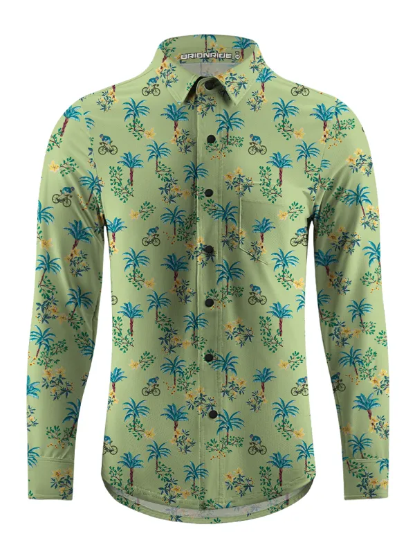 Orionride Woods Ride Men's Stretchy Breathable Long Sleeve Gravel Shirt sold by Orionride