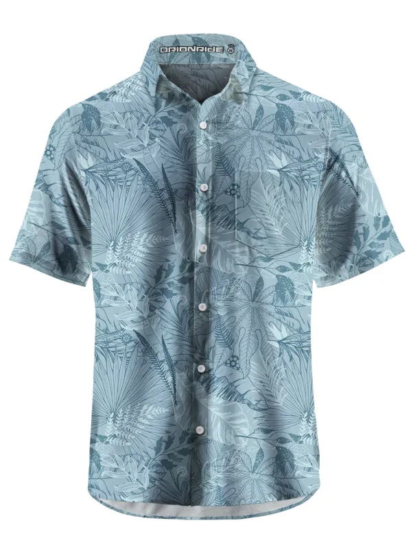 Orionride Leaf Garden Zipper Pockets Ultra Lightweight Short Sleeves Gravel Shirt sold by Orionride