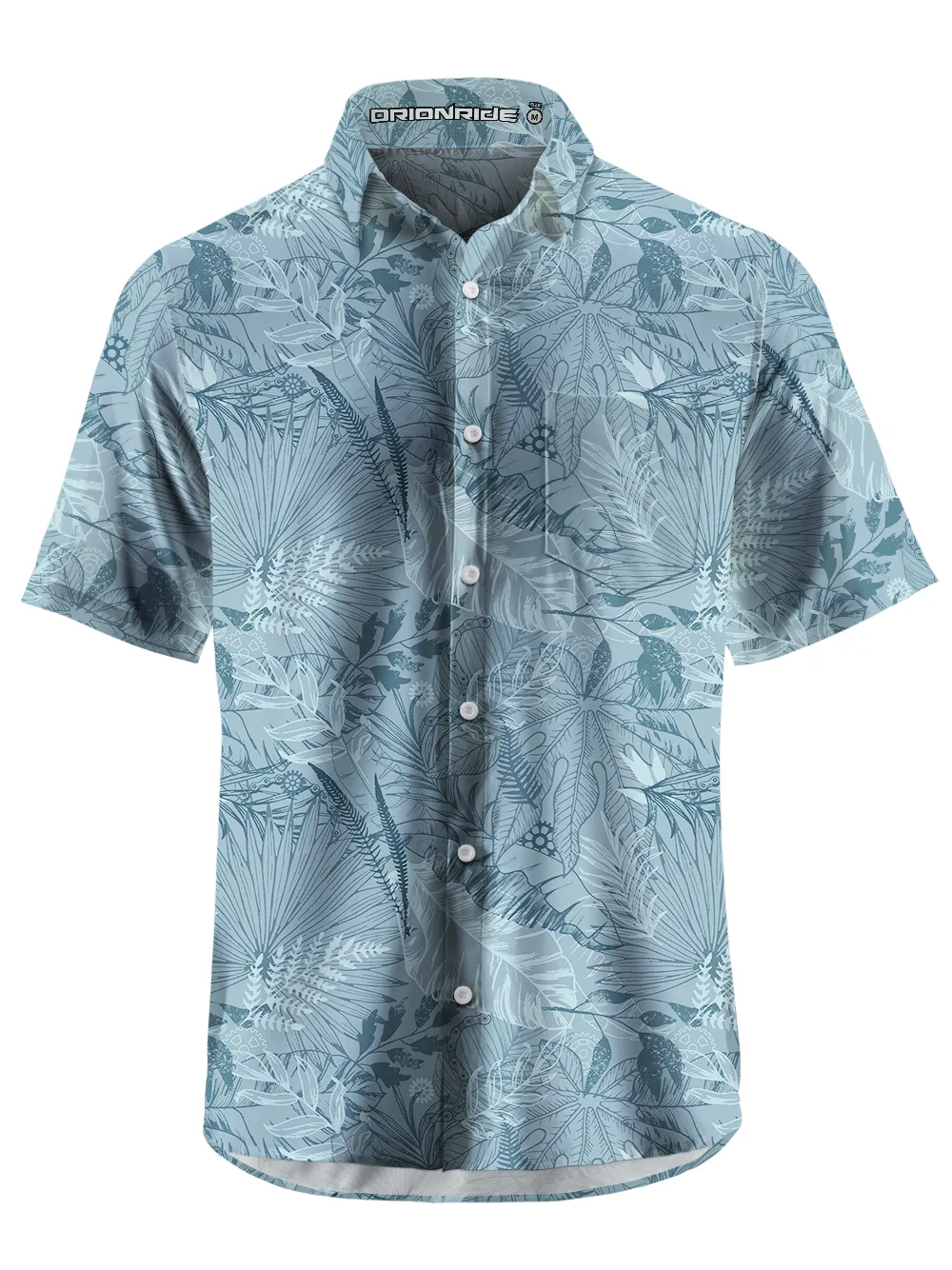 Orionride Leaf Garden Zipper Pockets Ultra Lightweight Short Sleeves Gravel Shirt sold by Orionride