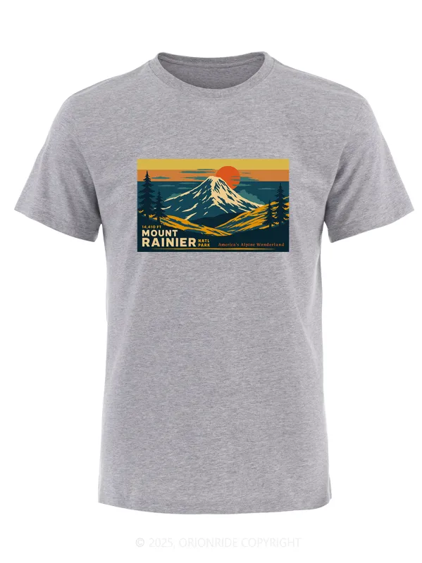 Orionride Mountain Top View Short Sleeves Bike T-Shirt sold by Orionride