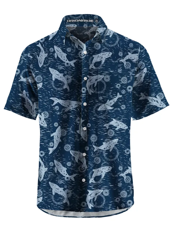 Orionride Dolphin Game Zipper Pockets Ultra Lightweight Short Sleeves Gravel Shirt sold by Orionride