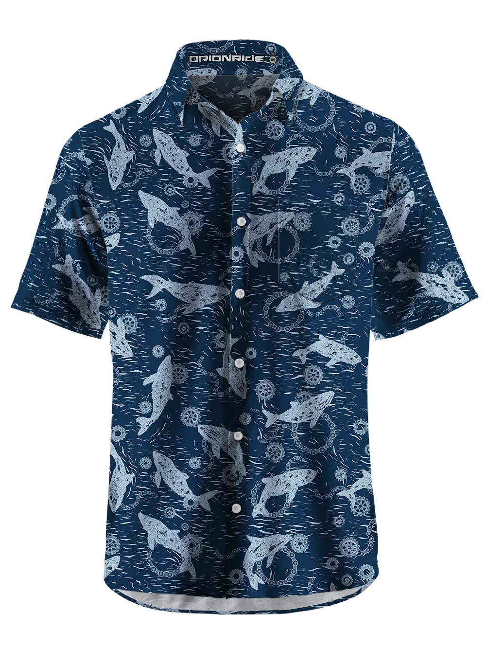 Orionride Dolphin Game Zipper Pockets Ultra Lightweight Short Sleeves Gravel Shirt sold by Orionride